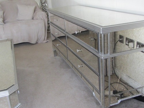 Venetian mirrored sideboard - venetian,