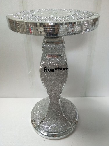 Silver venetian mirrored table - venetian,
