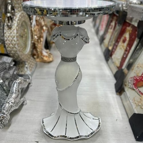 Venetian mirrored table stand - venetian,