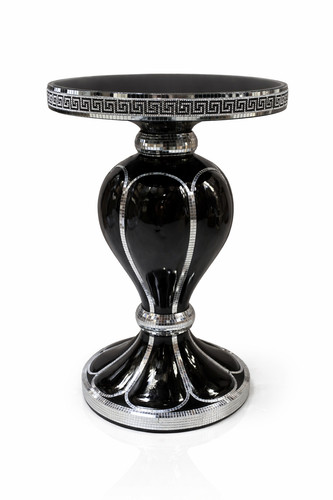 Black venetian mirrored - black,