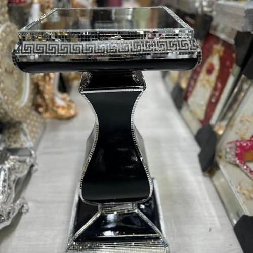 Venetian mirrored table stand - venetian,