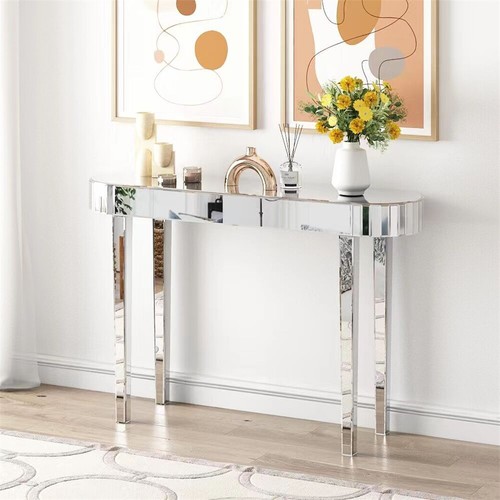 Modern glass console table - glass,