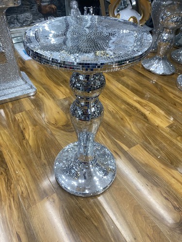 Silver venetian mirrored table - mirrored,