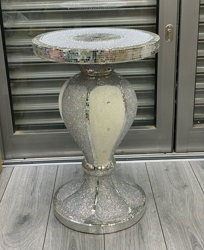 Silver venetian mirrored table - mirrored,